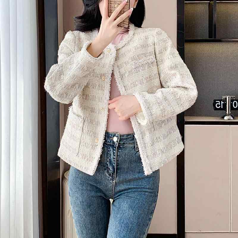 秋服 レディース ファッション オシャレ カワイイ シンプル 大人カワイイ 大きいサイズ 秋冬 フレンチ ウール ジャケット レトロ 秋 カーディガン スリム ハイエンド トップス