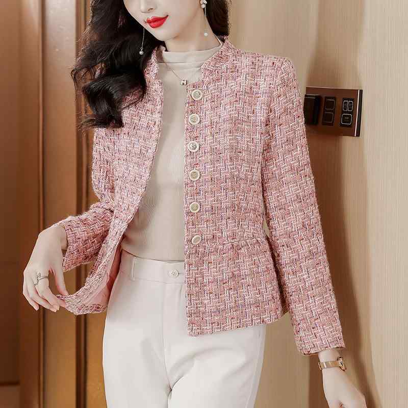 秋服 レディース ファッション オシャレ カワイイ シンプル 大人カワイイ 大きいサイズ スリムス フレグランス ジャケット カジュアル ウェア 秋 トップス