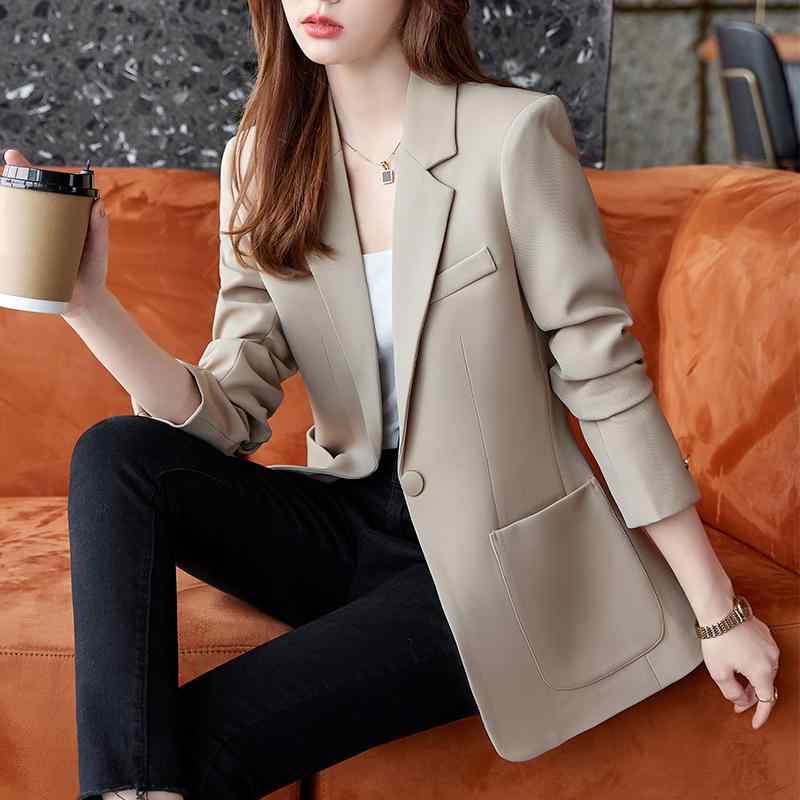 乐天商城 - 秋服 レディース ファッション オシャレ カワイイ シンプル 大人カワイイ 大きいサイズ 単品 カジュアル スーツ スタイル ジャケット ハイエンド 通勤 ウェア トップス