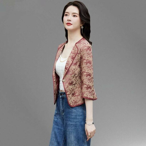 秋服 レディース ファッション オシャレ カワイイ シンプル 大人カワイイ 大きいサイズ エコ レザー スタイル レトロ プリント スーツ スタイル ショール カーディガン 秋服 レディース ファッション オシャレ カワイイ シンプル 大人カワイイ 大きいサイズ エコ レザー スタイル レトロ プリント スーツ スタイル ショール カーディガン