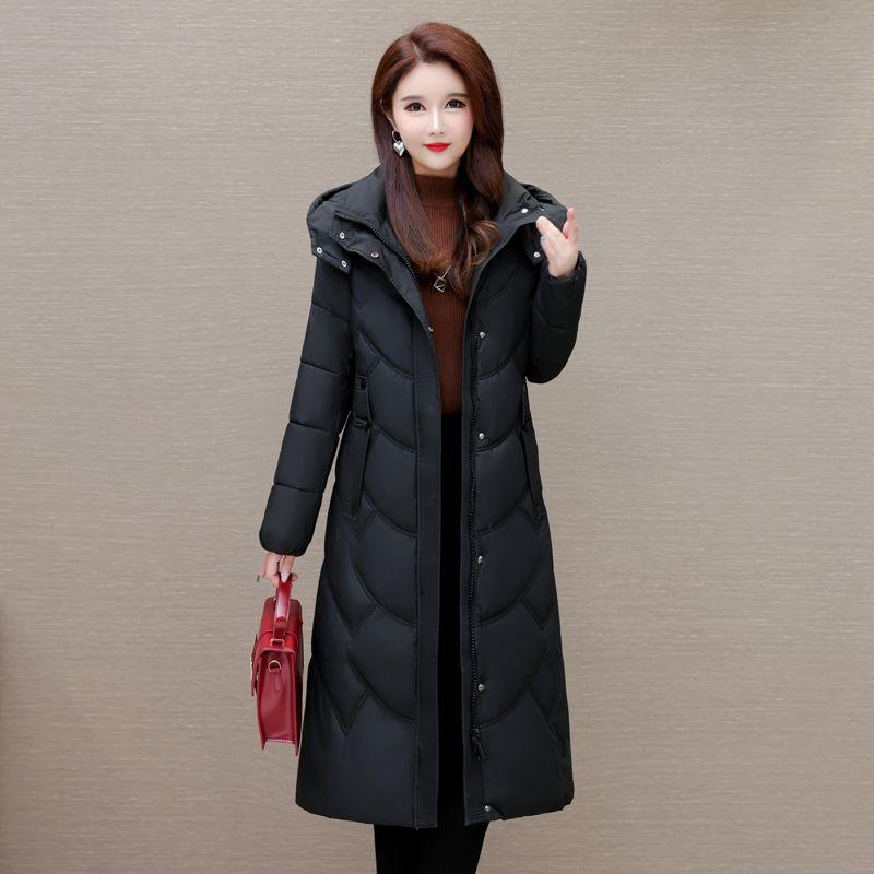 秋服 レディース ファッション オシャレ カワイイ シンプル 大人カワイイ 大きいサイズ 冬 中綿 コート 厚手 暖かい ダウン ミドル丈 中綿 ジャケット(4)