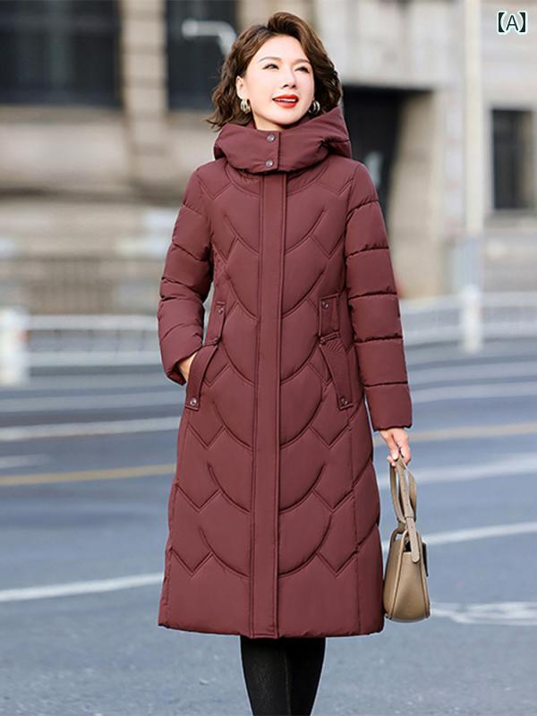 秋服 レディース ファッション オシャレ カワイイ シンプル 大人カワイイ 大きいサイズ 冬 中綿 コート 厚手 暖かい ダウン ミドル丈 中綿 ジャケット