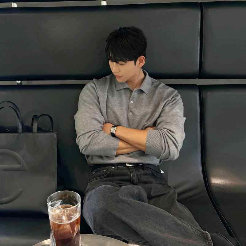 秋冬 メンズ 服 シンプル ファッション オシャレ 大人 かっこいい 大きいサイズ ストリート 紳士服 秋 ニット 長袖 ポロ シャツ レトロ 無地 セーター カジュアル