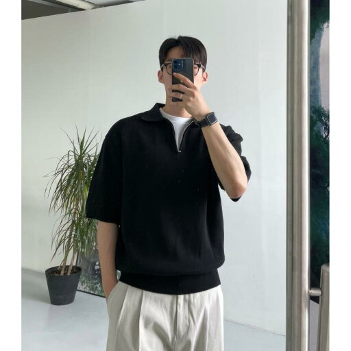 秋冬 メンズ 服 シンプル ファッション オシャレ 大人 かっこいい 大きいサイズ ストリート 紳士服 ハーフ ジップ 半袖 ニット ポロ シャツ 秋 薄手 韓国スタイル ビジネス 通勤ウェア カジュアル T シャツ 秋冬 メンズ 服 シンプル ファッション オシャレ 大人 かっこいい 大きいサイズ ストリート 紳士服 ハーフ ジップ 半袖 ニット ポロ シャツ 秋 薄手 韓国スタイル ビジネス 通勤ウェア カジュアル T シャツ