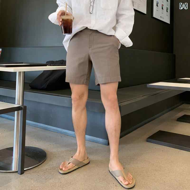 秋冬 メンズ 服 シンプル ファッション オシャレ 大人 かっこいい 大きいサイズ ストリート 紳士服 カーキ ストレート パンツ 秋 ビジネス 薄手 カジュアル パンツ