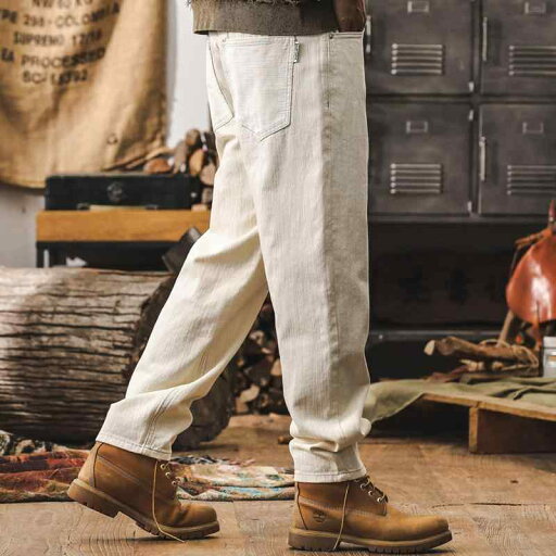 秋冬 メンズ 服 シンプル ファッション オシャレ 大人 かっこいい 大きいサイズ ストリート 紳士服 アメリカン レトロ オフホワイト ジーンズ ストレート パンツ 秋 カジュアル ズボン 秋冬 メンズ 服 シンプル ファッション オシャレ 大人 かっこいい 大きいサイズ ストリート 紳士服 アメリカン レトロ オフホワイト ジーンズ ストレート パンツ 秋 カジュアル ズボン