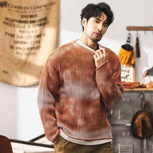 秋冬 メンズ 服 シンプル ファッション オシャレ 大人 かっこいい 大きいサイズ ストリート 紳士服 アメリカン レトロ セーター ゆったり 冬 グラデーション 秋冬 メンズ 服 シンプル ファッション オシャレ 大人 かっこいい 大きいサイズ ストリート 紳士服 アメリカン レトロ セーター ゆったり 冬 グラデーション