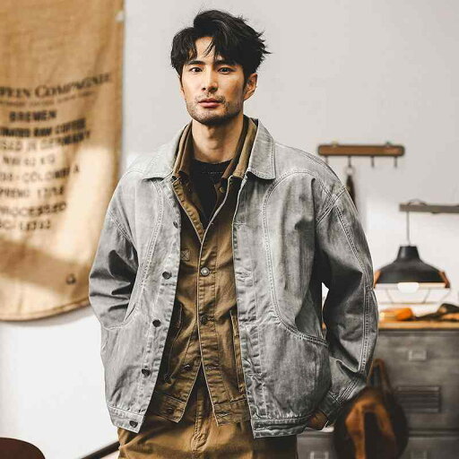秋冬 メンズ 服 シンプル ファッション オシャレ 大人 かっこいい 大きいサイズ ストリート 紳士服 アメリカン レトロ ジャケット 春秋 カジュアル ヴィンテージ ワーク ジャケット 秋冬 メンズ 服 シンプル ファッション オシャレ 大人 かっこいい 大きいサイズ ストリート 紳士服 アメリカン レトロ ジャケット 春秋 カジュアル ヴィンテージ ワーク ジャケット