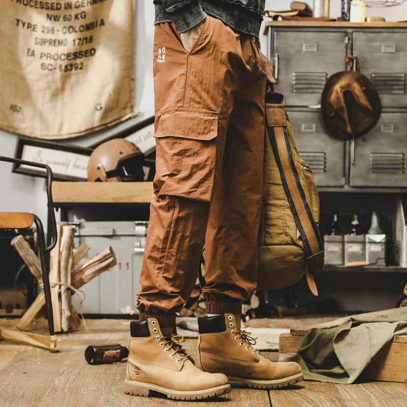 秋冬 メンズ 服 シンプル ファッション オシャレ 大人 かっこいい 大きいサイズ ストリート 紳士服 アメリカン レトロ ワークウェア パンツ 秋 通勤ウェア ストレート レッグ カジュアル