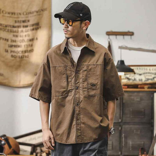 秋冬 メンズ 服 シンプル ファッション オシャレ 大人 かっこいい 大きいサイズ ストリート 紳士服 アメリカン レトロ 半袖 シャツ 秋 アウトドア ワークウェア ハイエンド ジャケット 秋冬 メンズ 服 シンプル ファッション オシャレ 大人 かっこいい 大きいサイズ ストリート 紳士服 アメリカン レトロ 半袖 シャツ 秋 アウトドア ワークウェア ハイエンド ジャケット