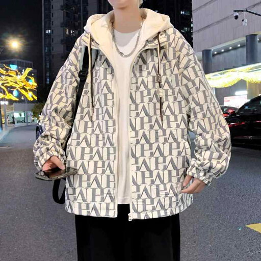 秋冬 メンズ 服 シンプル ファッション オシャレ 大人 かっこいい 大きいサイズ ストリート 紳士服 秋 フェイク ツーピース フード付き ジャケット アメリカン プリント カジュアル 秋服 秋冬 メンズ 服 シンプル ファッション オシャレ 大人 かっこいい 大きいサイズ ストリート 紳士服 秋 フェイク ツーピース フード付き ジャケット アメリカン プリント カジュアル 秋服
