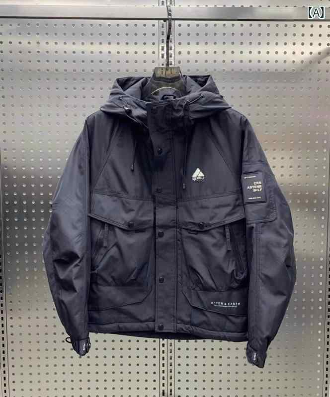 秋冬 メンズ 服 シンプル ファッション オシャレ 大人 かっこいい 大きいサイズ ストリート 紳士服 ワークウェア 暖かい ジャケット 秋冬 カジュアル 綿 ハイエンド コート 韓国スタイル トップス