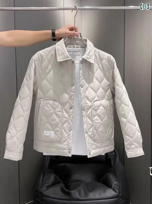 秋冬 メンズ 服 シンプル ファッション オシャレ 大人 かっこいい 大きいサイズ ストリート 紳士服 秋冬 薄手 綿 ジャケット シャツ コート