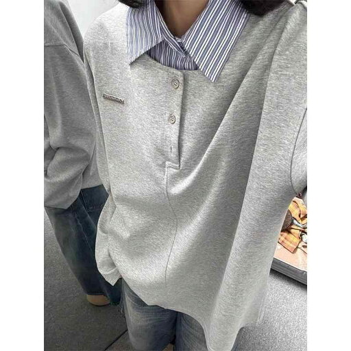 秋冬 メンズ 服 シンプル ファッション オシャレ 大人 かっこいい 大きいサイズ ストリート 紳士服 ハイエンド フェイク ツーピース アメリカン レトロ シャツ カラー スウェット シャツ カップル 長袖 T 秋冬 メンズ 服 シンプル ファッション オシャレ 大人 かっこいい 大きいサイズ ストリート 紳士服 ハイエンド フェイク ツーピース アメリカン レトロ シャツ カラー スウェット シャツ カップル 長袖 T