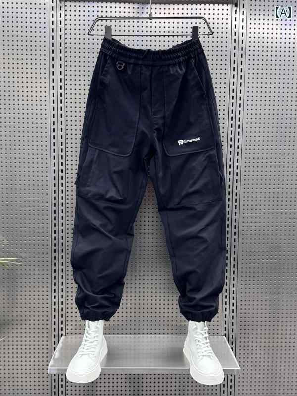 秋冬 メンズ 服 シンプル ファッション オシャレ 大人 かっこいい 大きいサイズ ストリート 紳士服 アメリカン ジッパー ズボン 秋冬 ソリッドカラー パンツ スリム カジュアル