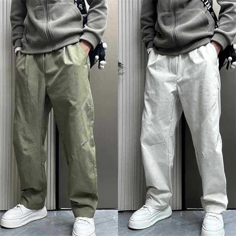秋冬 メンズ 服 シンプル ファッション オシャレ 大人 かっこいい 大きいサイズ ストリート 紳士服 秋 シンプル カジュアル パンツ 韓国スタイル ワイド レッグ ストレート