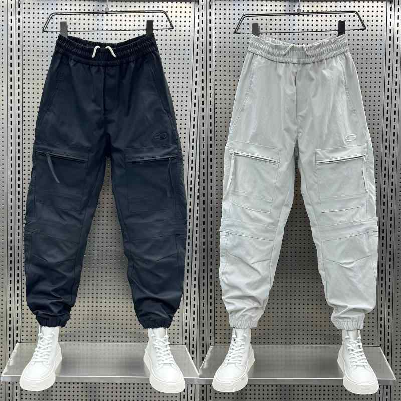 秋冬 メンズ 服 シンプル ファッション オシャレ 大人 かっこいい 大きいサイズ ストリート 紳士服 秋 ジッパー ポケット シンプル ソリッドカラー カジュアル パンツ