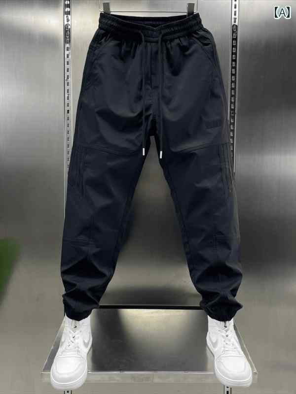 秋冬 メンズ 服 シンプル ファッション オシャレ 大人 かっこいい 大きいサイズ ストリート 紳士服 ストライプ ステッチ ズボン 秋 カジュアル スポーツ パンツ