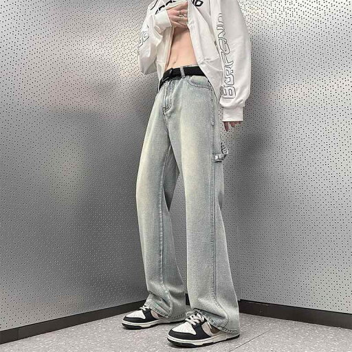 秋冬 メンズ 服 シンプル ファッション オシャレ 大人 かっこいい 大きいサイズ ストリート 紳士服 黄 ブーツ カット ジーンズ アメリカン ストリート ストレート ワイド レッグ パンツ ワーク 秋冬 メンズ 服 シンプル ファッション オシャレ 大人 かっこいい 大きいサイズ ストリート 紳士服 黄 ブーツ カット ジーンズ アメリカン ストリート ストレート ワイド レッグ パンツ ワーク