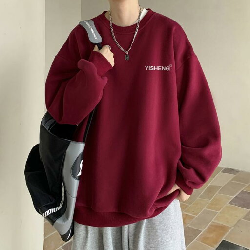 秋冬 メンズ 服 シンプル ファッション オシャレ 大人 かっこいい 大きいサイズ ストリート 紳士服 アンコ レッド ラウンドネック スウェット シャツ アメリカン レター プルオーバー 服 ゆったり 厚手 コート 秋冬 メンズ 服 シンプル ファッション オシャレ 大人 かっこいい 大きいサイズ ストリート 紳士服 アンコ レッド ラウンドネック スウェット シャツ アメリカン レター プルオーバー 服 ゆったり 厚手 コート