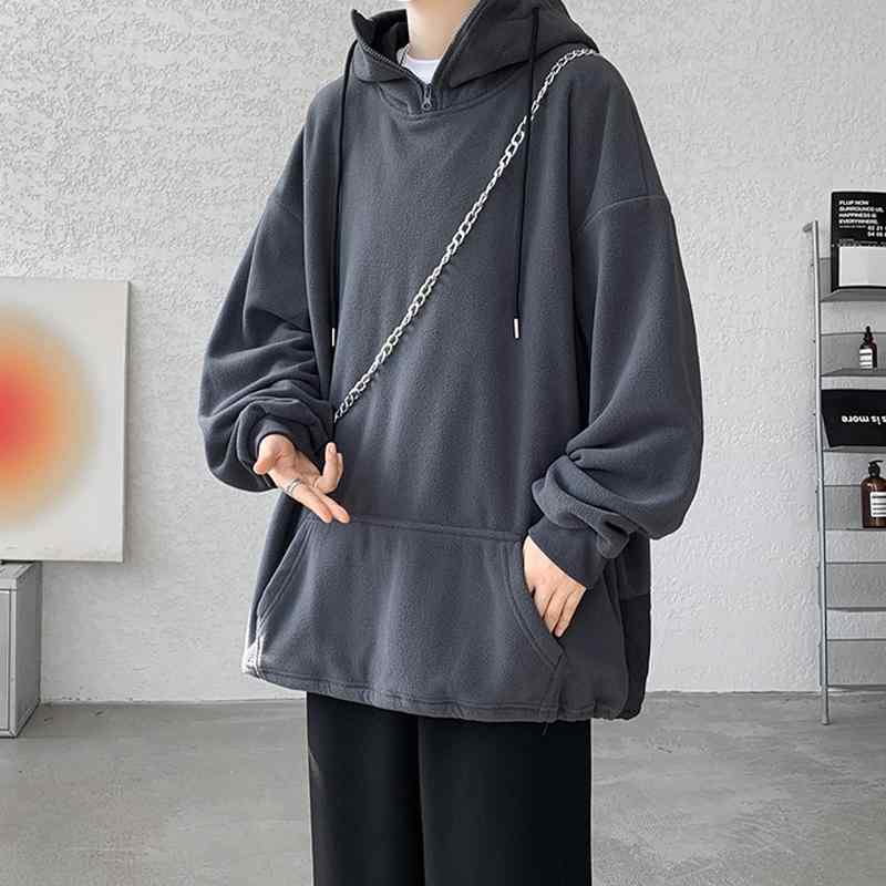 秋冬 メンズ 服 シンプル ファッション オシャレ 大人 かっこいい 大きいサイズ ストリート 紳士服 秋冬 フリース スウェット シャツ アメリカン レトロ プルオーバー 服 ジャケット