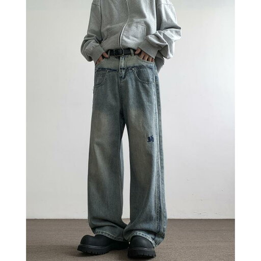 秋冬 メンズ 服 シンプル ファッション オシャレ 大人 かっこいい 大きいサイズ ストリート 紳士服 レター ジーンズ アメリカン ストリート ロー エッジ パンツ ストレート レッグ ワイド 秋冬 メンズ 服 シンプル ファッション オシャレ 大人 かっこいい 大きいサイズ ストリート 紳士服 レター ジーンズ アメリカン ストリート ロー エッジ パンツ ストレート レッグ ワイド
