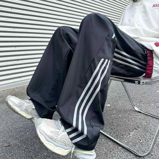 秋冬 メンズ 服 シンプル ファッション オシャレ 大人 かっこいい 大きいサイズ ストリート 紳士服 ストライプ スポーツ パンツ ストレート ワイド レッグ アメリカン ストリート カジュアル 秋冬 メンズ 服 シンプル ファッション オシャレ 大人 かっこいい 大きいサイズ ストリート 紳士服 ストライプ スポーツ パンツ ストレート ワイド レッグ アメリカン ストリート カジュアル