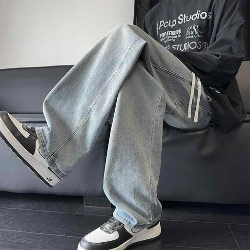 秋冬 メンズ 服 シンプル ファッション オシャレ 大人 かっこいい 大きいサイズ ストリート 紳士服 ベーシック ブルー ジーンズ ゆったり ストレート ゴム ウエスト パンツ アメリカン ウォッシュ ワイド レッグ 秋冬 メンズ 服 シンプル ファッション オシャレ 大人 かっこいい 大きいサイズ ストリート 紳士服 ベーシック ブルー ジーンズ ゆったり ストレート ゴム ウエスト パンツ アメリカン ウォッシュ ワイド レッグ