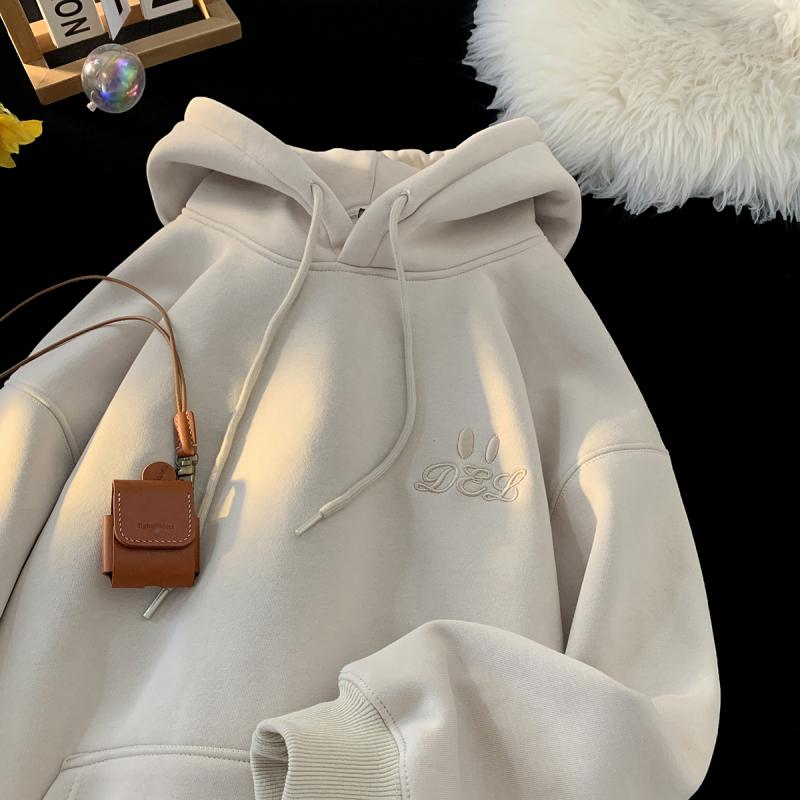 秋冬 メンズ 服 シンプル ファッション オシャレ 大人 かっこいい 大きいサイズ ストリート 紳士服 アプリコット フード付き スウェット シャツ アメリカン カップル トップス ハイエンド コート