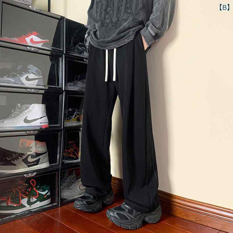 秋冬 メンズ 服 シンプル ファッション オシャレ 大人 かっこいい 大きいサイズ ストリート 紳士服 グレー スウェットパンツ 秋 シンプル スポーツ パンツ ストレート カジュアル