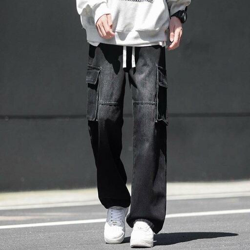秋冬 メンズ 服 シンプル ファッション オシャレ 大人 かっこいい 大きいサイズ ストリート 紳士服 ブラック ワーク ジーンズ ポケット ワイド レッグ パンツ アメリカン ストリート ウォッシュ ストレート 秋冬 メンズ 服 シンプル ファッション オシャレ 大人 かっこいい 大きいサイズ ストリート 紳士服 ブラック ワーク ジーンズ ポケット ワイド レッグ パンツ アメリカン ストリート ウォッシュ ストレート