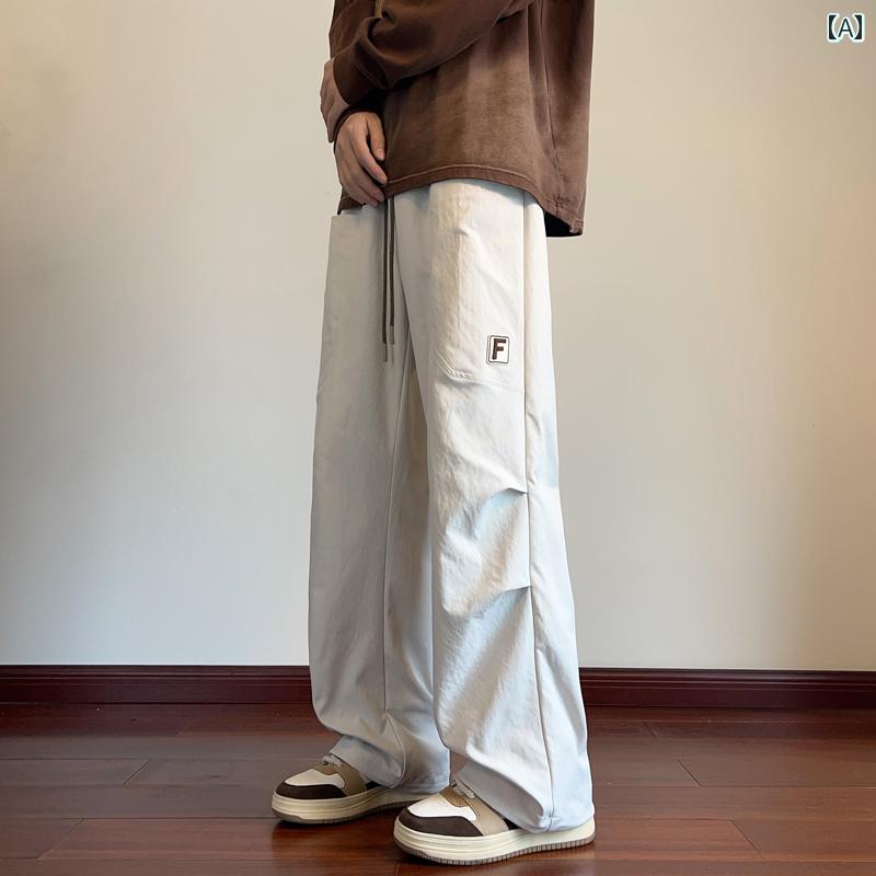 秋冬 メンズ 服 シンプル ファッション オシャレ 大人 かっこいい 大きいサイズ ストリート 紳士服 ポケット カーゴ 秋 アメリカン ワイド レッグ パンツ ストレート カジュアル