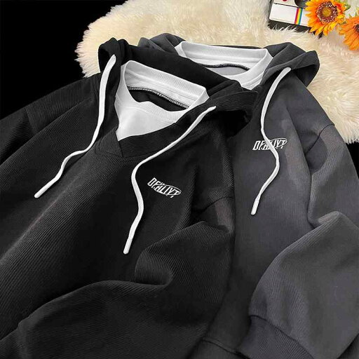 秋冬 メンズ 服 シンプル ファッション オシャレ 大人 かっこいい 大きいサイズ ストリート 紳士服 フェイク ツーピース フード付き スウェット シャツ アメリカン トップス ジャケット 秋冬 メンズ 服 シンプル ファッション オシャレ 大人 かっこいい 大きいサイズ ストリート 紳士服 フェイク ツーピース フード付き スウェット シャツ アメリカン トップス ジャケット