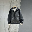 秋冬 コーデ メンズ 服 シンプル ファッション オシャレ 大人 かっこいい 大きいサイズ ストリート 紳士服 フード付き PU ジャケット カジュアル 黒 ニット 長袖 無地