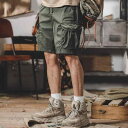 秋冬 コーデ メンズ 服 シンプル ファッション オシャレ 大人 かっこいい 大きいサイズ ストリート 紳士服 アメリカン カーゴ パンツ レトロ アウターウェア ストレート パンツ カジュアル