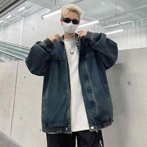 秋冬 コーデ メンズ 服 シンプル ファッション オシャレ 大人 かっこいい 大きいサイズ ストリート 紳士服 レトロ スタンドカラー デニム ジャケット ウォッシュ オールド ワーク ジャケット 秋冬 コーデ メンズ 服 シンプル ファッション オシャレ 大人 かっこいい 大きいサイズ ストリート 紳士服 レトロ スタンドカラー デニム ジャケット ウォッシュ オールド ワーク ジャケット