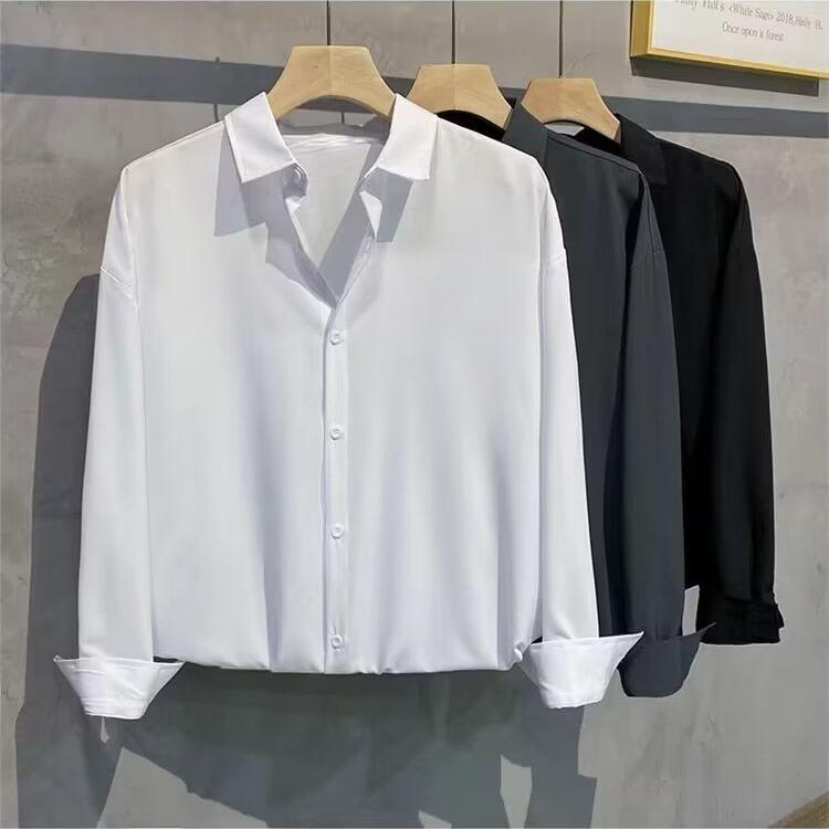 秋冬 コーデ メンズ 服 シンプル ファッション オシャレ 大人 かっこいい 大きいサイズ ストリート 紳士服 長袖 シャツ ハイエンド カ..