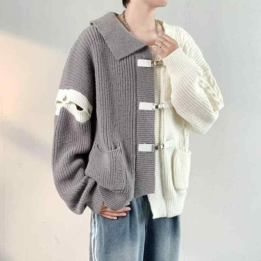 秋冬 コーデ メンズ 服 シンプル ファッション オシャレ 大人 かっこいい 大きいサイズ ストリート 紳士服 ハイエンド コントラスト セーター カジュアル ニットカーディガン ジャケット 秋冬 コーデ メンズ 服 シンプル ファッション オシャレ 大人 かっこいい 大きいサイズ ストリート 紳士服 ハイエンド コントラスト セーター カジュアル ニットカーディガン ジャケット