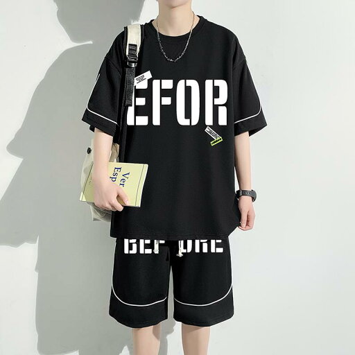 秋冬 コーデ メンズ 服 シンプル ファッション オシャレ 大人 かっこいい 大きいサイズ ストリート 紳士服 レター プリント 半袖 スーツ スポーツ ツーピース 秋冬 コーデ メンズ 服 シンプル ファッション オシャレ 大人 かっこいい 大きいサイズ ストリート 紳士服 レター プリント 半袖 スーツ スポーツ ツーピース