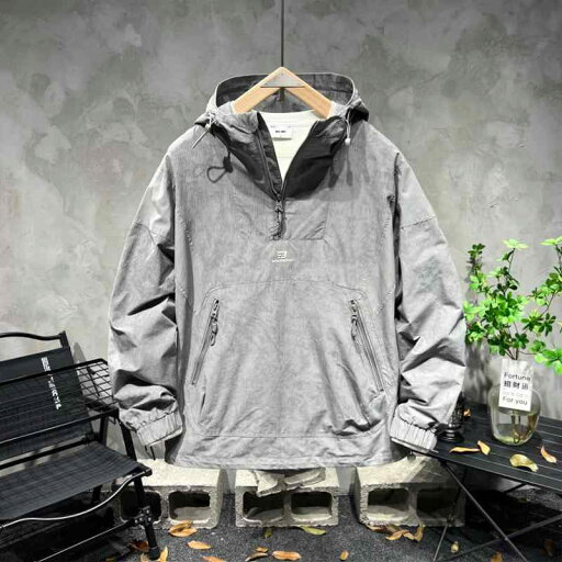 秋冬 コーデ メンズ 服 シンプル ファッション オシャレ 大人 かっこいい 大きいサイズ ストリート 紳士服 ハーフ ジッパー プルオーバー ジャケット カジュアル フード付き 秋冬 コーデ メンズ 服 シンプル ファッション オシャレ 大人 かっこいい 大きいサイズ ストリート 紳士服 ハーフ ジッパー プルオーバー ジャケット カジュアル フード付き
