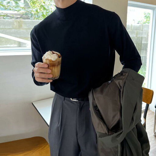 秋冬 コーデ メンズ 服 シンプル ファッション オシャレ 大人 かっこいい 大きいサイズ ストリート 紳士服 黒 ハーフ ハイネックプルオーバー 長袖 T シャツ ベース レイヤー ニット セーター トップス 秋冬 コーデ メンズ 服 シンプル ファッション オシャレ 大人 かっこいい 大きいサイズ ストリート 紳士服 黒 ハーフ ハイネックプルオーバー 長袖 T シャツ ベース レイヤー ニット セーター トップス