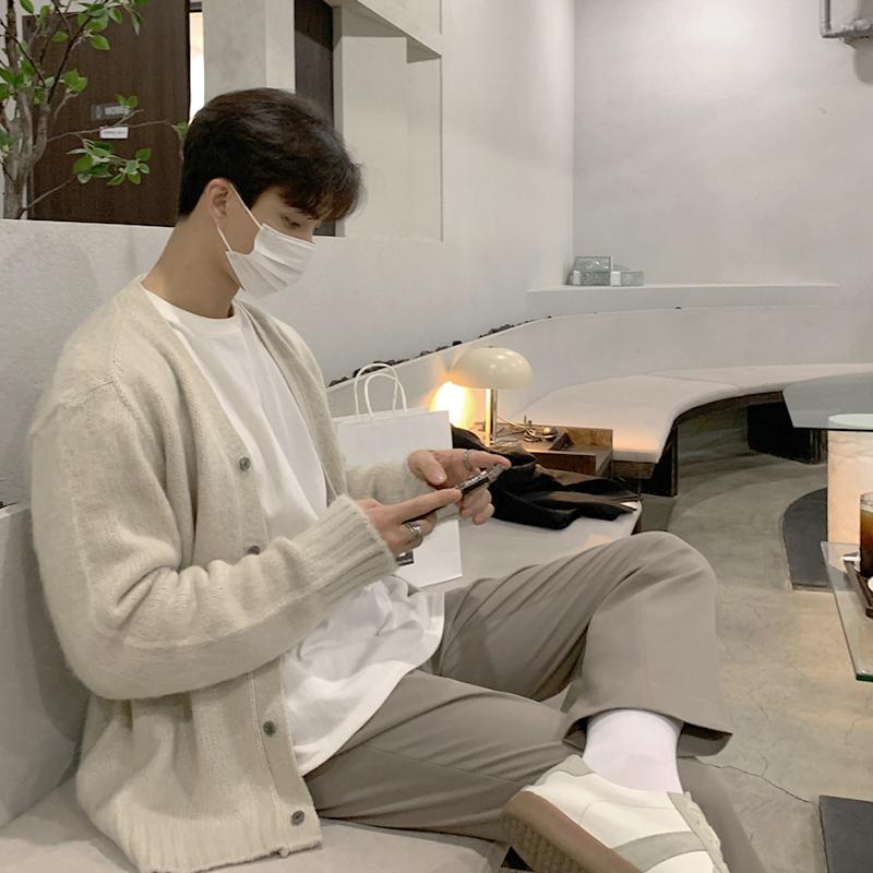 秋冬 コーデ メンズ 服 シンプル ファッション オシャレ 大人 かっこいい 大きいサイズ ストリート 紳士服 ハイエンド セーター ニット..