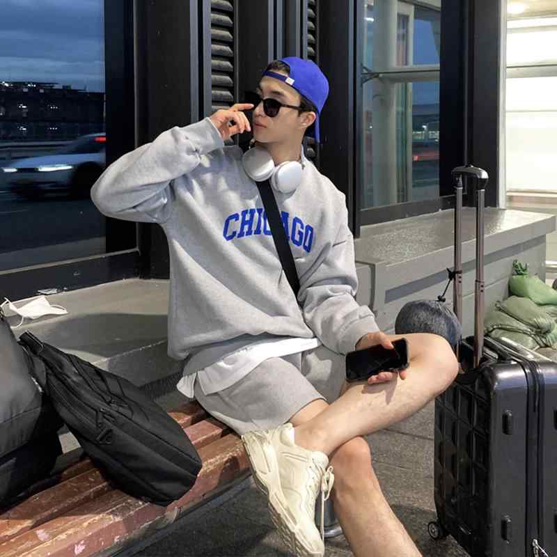 秋冬 コーデ メンズ 服 シンプル ファッション オシャレ 大人 かっこいい 大きいサイズ ストリート 紳士服 スウェットシャツ レター プリント トップス カジュアル ゆったり 快適 ジャケット