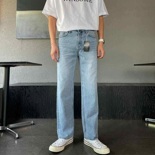 秋冬 コーデ メンズ 服 シンプル ファッション オシャレ 大人 かっこいい 大きいサイズ ストリート 紳士服 ライト ブルー ジーンズ ストレート ワイド レッグ パンツ 韓国スタイル 快適 カジュアル ロング 秋冬 コーデ メンズ 服 シンプル ファッション オシャレ 大人 かっこいい 大きいサイズ ストリート 紳士服 ライト ブルー ジーンズ ストレート ワイド レッグ パンツ 韓国スタイル 快適 カジュアル ロング