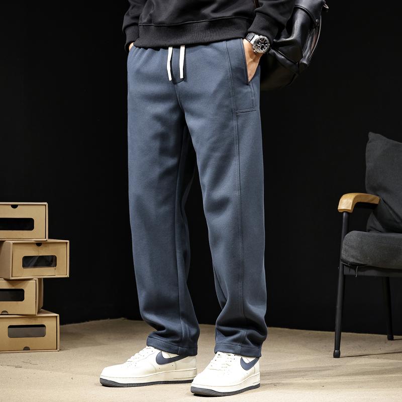 秋冬 コーデ メンズ 服 シンプル ファッション オシャレ 大人 かっこいい 大きいサイズ ストリート 紳士服 ツイル スポーツ カジュアル パンツ ストレート スウェット パンツ ズボン