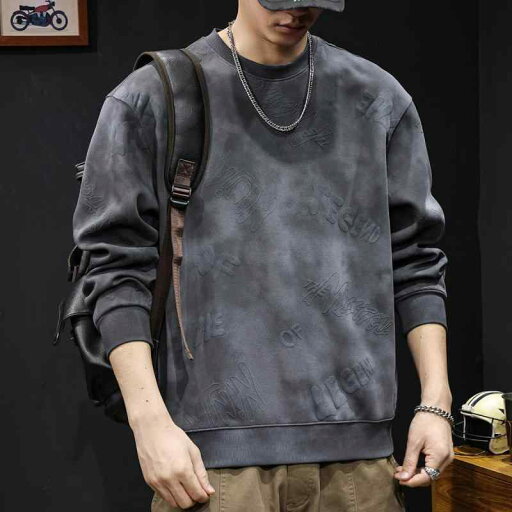 秋冬 コーデ メンズ 服 シンプル ファッション オシャレ 大人 かっこいい 大きいサイズ ストリート 紳士服 レター プリントスウェット シャツ トップス 長袖 秋冬 コーデ メンズ 服 シンプル ファッション オシャレ 大人 かっこいい 大きいサイズ ストリート 紳士服 レター プリントスウェット シャツ トップス 長袖