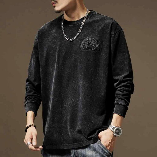 秋冬 コーデ メンズ 服 シンプル ファッション オシャレ 大人 かっこいい 大きいサイズ ストリート 紳士服 アメリカン ヘビー マウンテン スチール プリント コットン 長袖 T シャツ ゆったり レイヤリング スウェットシャツ 秋冬 コーデ メンズ 服 シンプル ファッション オシャレ 大人 かっこいい 大きいサイズ ストリート 紳士服 アメリカン ヘビー マウンテン スチール プリント コットン 長袖 T シャツ ゆったり レイヤリング スウェットシャツ