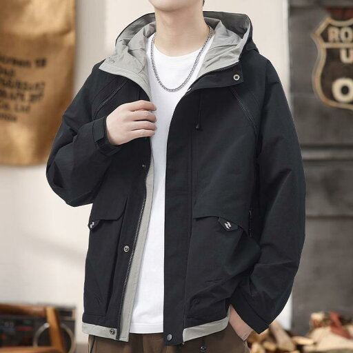 秋冬 コーデ メンズ 服 シンプル ファッション オシャレ 大人 かっこいい 大きいサイズ ストリート 紳士服 ハイエンド フード付き ジャケット プリント 登山 ワーク ジャケット 秋冬 コーデ メンズ 服 シンプル ファッション オシャレ 大人 かっこいい 大きいサイズ ストリート 紳士服 ハイエンド フード付き ジャケット プリント 登山 ワーク ジャケット