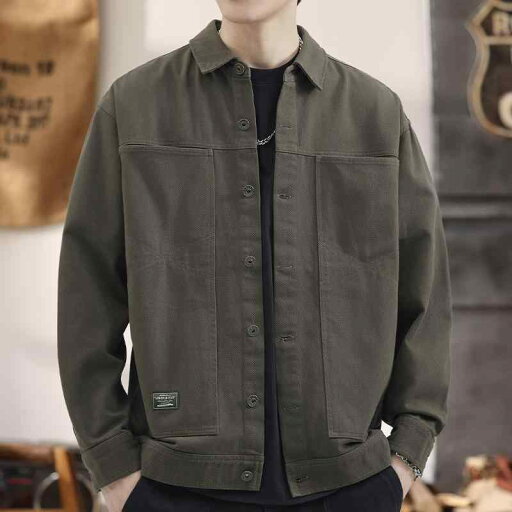 秋冬 コーデ メンズ 服 シンプル ファッション オシャレ 大人 かっこいい 大きいサイズ ストリート 紳士服 韓国スタイル ワーク ジャケット シャツ トップス デニム ジャケット 服 秋冬 コーデ メンズ 服 シンプル ファッション オシャレ 大人 かっこいい 大きいサイズ ストリート 紳士服 韓国スタイル ワーク ジャケット シャツ トップス デニム ジャケット 服