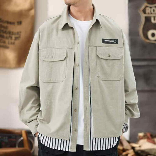 秋冬 コーデ メンズ 服 シンプル ファッション オシャレ 大人 かっこいい 大きいサイズ ストリート 紳士服 アウトドア ワークシャツ ジャケット フェイク ツーピース カジュアル ジャケット 服 秋冬 コーデ メンズ 服 シンプル ファッション オシャレ 大人 かっこいい 大きいサイズ ストリート 紳士服 アウトドア ワークシャツ ジャケット フェイク ツーピース カジュアル ジャケット 服